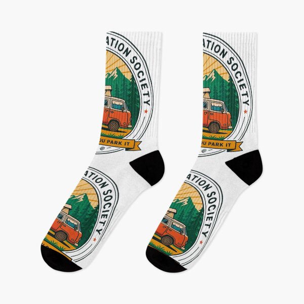 Item preview, Outdoor Exploration Society Camper Van Adventure Badge designed and sold by Gabe1983.