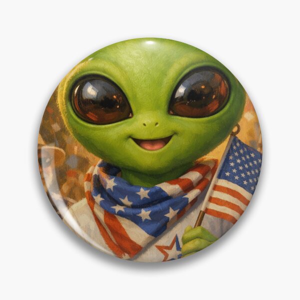 Item preview, Patriotic Alien designed and sold by Peace,love,andbeaches.