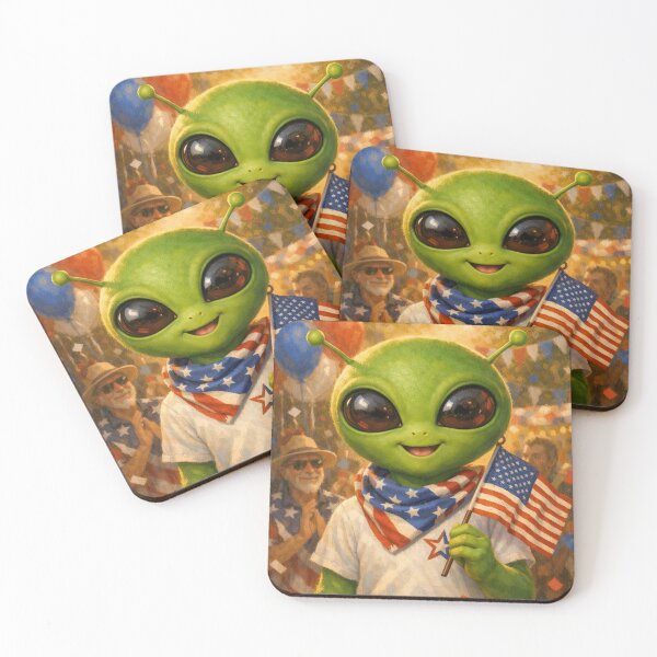 Item preview, Patriotic Alien designed and sold by Peace,love,andbeaches.