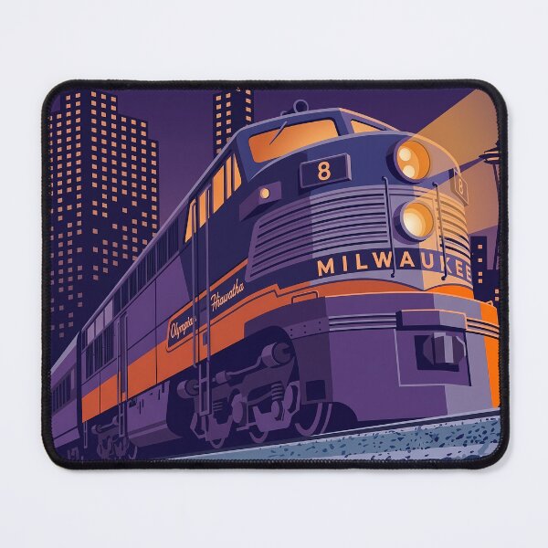 Item preview, Olympian Hiawatha Train Vintage Art Deco Poster designed and sold by Vintage Poster Gallery.