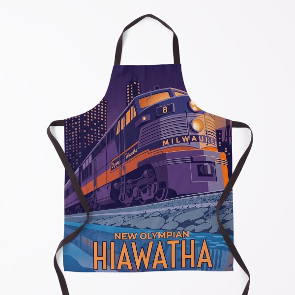 Item preview, Olympian Hiawatha Train Vintage Art Deco Poster designed and sold by Vintage Poster Gallery.
