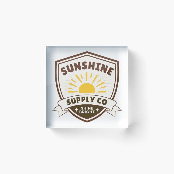 Item preview, Sunshine Supply Co Shine Bright Vintage Logo Retro Summer Apparel designed and sold by HYPNK.