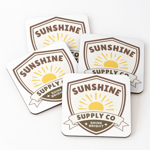 Item preview, Sunshine Supply Co Shine Bright Vintage Logo Retro Summer Apparel designed and sold by HYPNK.