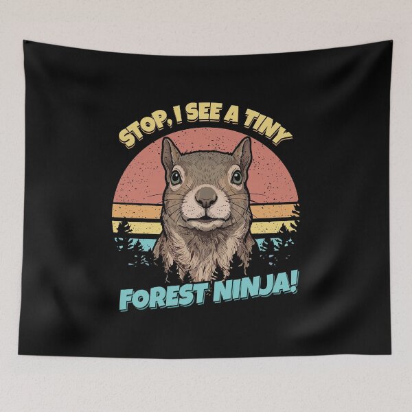 Item preview, Funny Squirrel Lover Gift Kids Forest Ninja Squirrel designed and sold by DSWShirts.