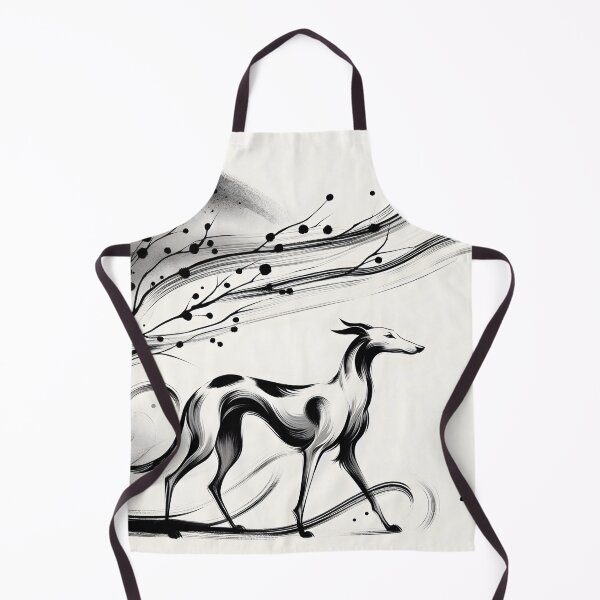 Item preview, GALAGO - Ukiyo-e Suibokuga Greyhounds - Whispering Tree designed and sold by GALOGO – Art for Sighthounds & Animal Welfare.