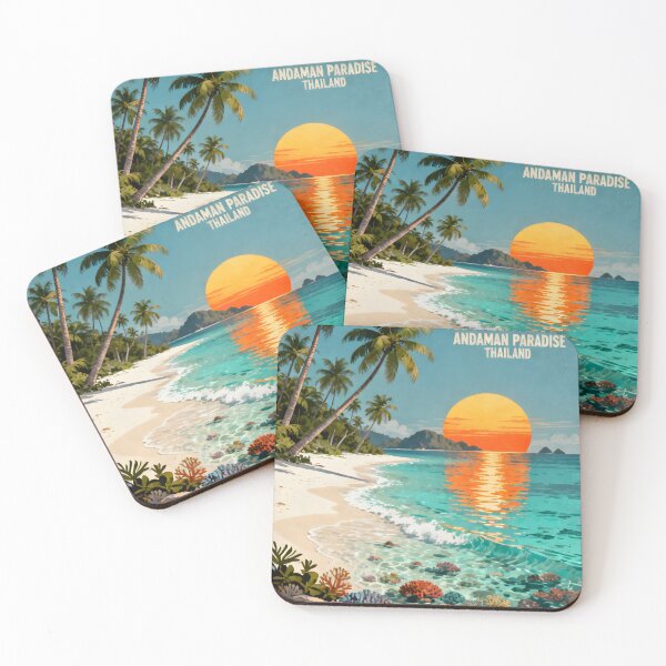 Item preview, Koh Kradan - Thailand Retro Sunset Collection designed and sold by Spirit of Siam.