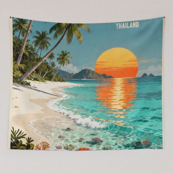 Item preview, Koh Kradan - Thailand Retro Sunset Collection designed and sold by Spirit of Siam.