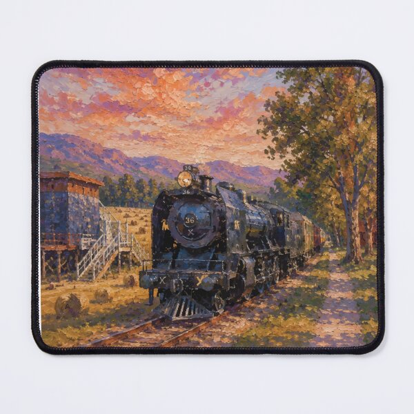 Item preview, Train Oil Painting designed and sold by Hailz1983.