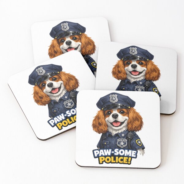 Item preview, Paw-Some Police! Blenheim Cavalier designed and sold by SpottyRainbow.