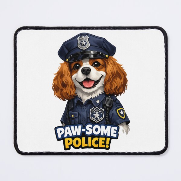 Item preview, Paw-Some Police! Blenheim Cavalier designed and sold by SpottyRainbow.