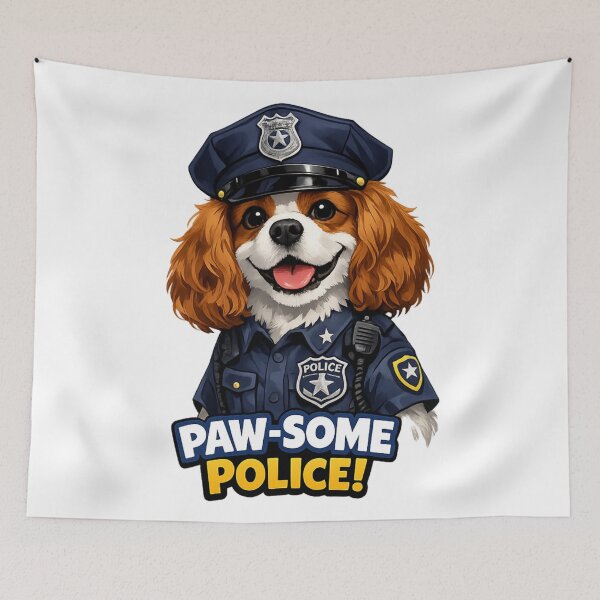 Item preview, Paw-Some Police! Blenheim Cavalier designed and sold by SpottyRainbow.