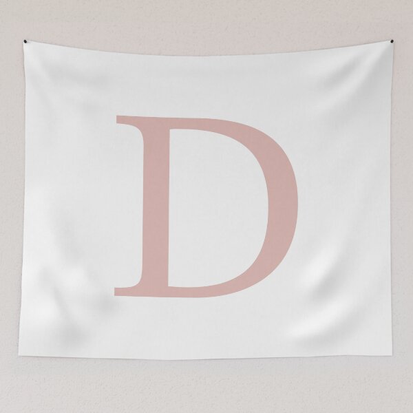 Item preview, White Basic Rose Gold Monogram D designed and sold by rewstudio.