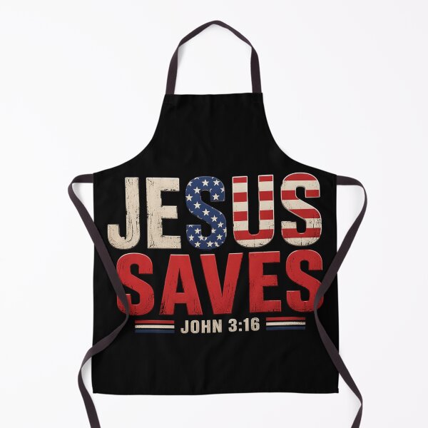 Item preview, Jesus Saves JesUSAves USA American Flag Patriotic Christian designed and sold by OlakunleOloroz.