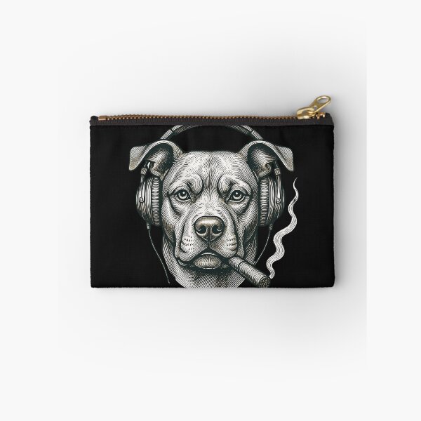 Item preview, PITBULL WITH HEADPHONES designed and sold by BKDIGITALSHOP.
