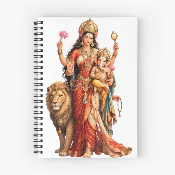 Item preview, Divine Embrace: Parvati, Ganesh, and the Lion designed and sold by Sovira Studio .
