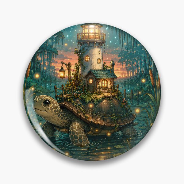 Item preview, Moonlit Turtle Lake designed and sold by InkPixell.
