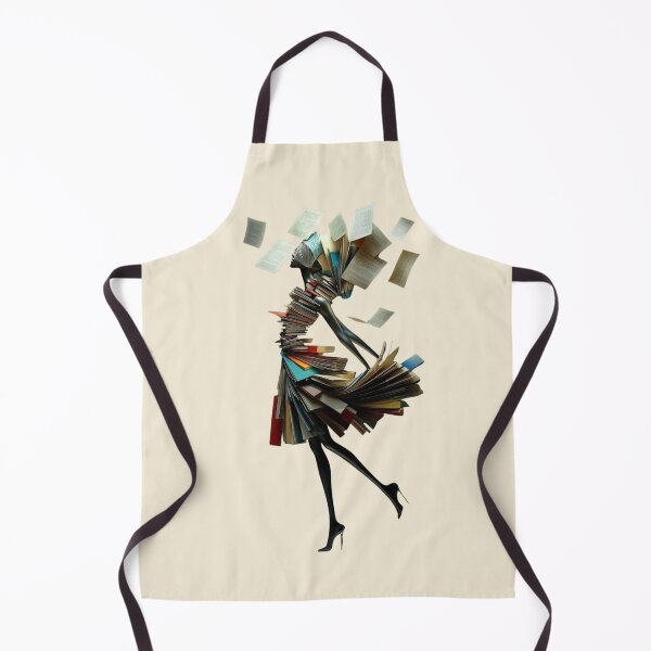 Item preview, Book Dress Woman Art Surreal Literary Fashion Illustration for Book Lovers designed and sold by Quite mind .
