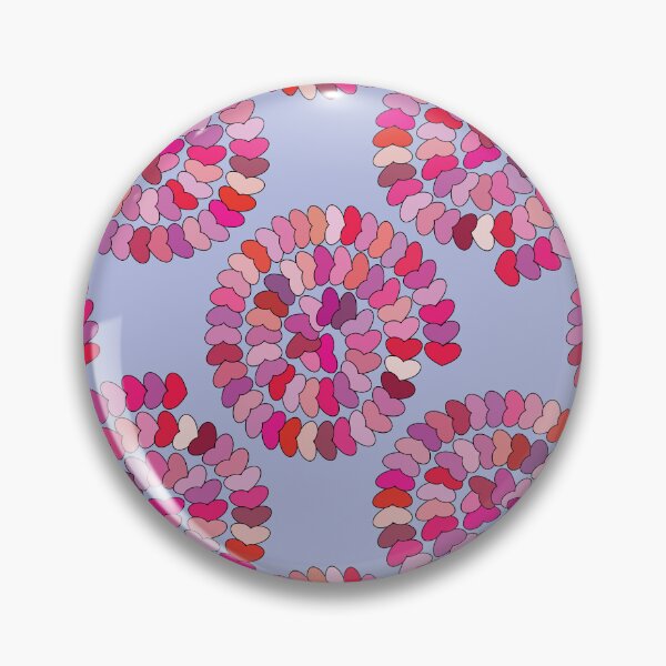 Item preview, Seamless Heart Petal Spiral Floral Pattern on Lavender Background designed and sold by ChaReePat.