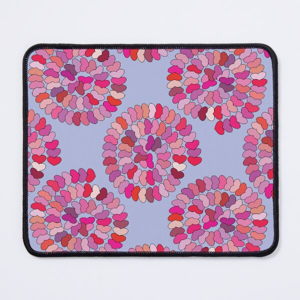 Item preview, Seamless Heart Petal Spiral Floral Pattern on Lavender Background designed and sold by ChaReePat.