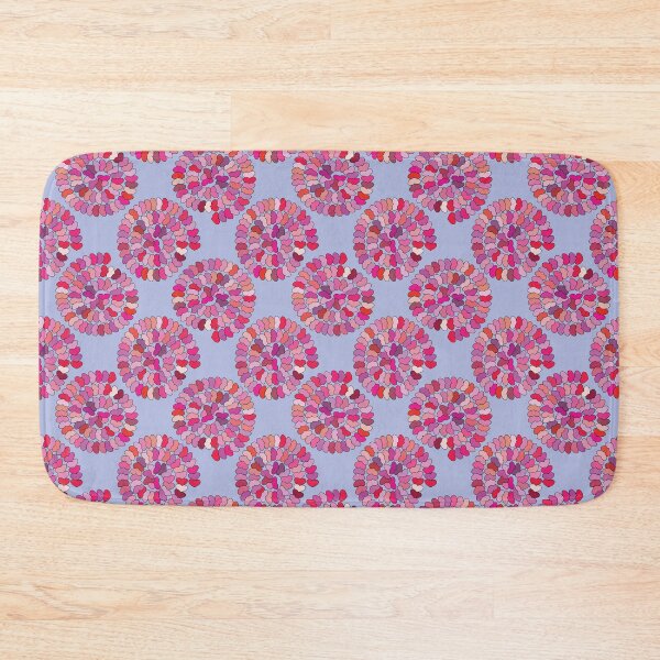 Item preview, Seamless Heart Petal Spiral Floral Pattern on Lavender Background designed and sold by ChaReePat.
