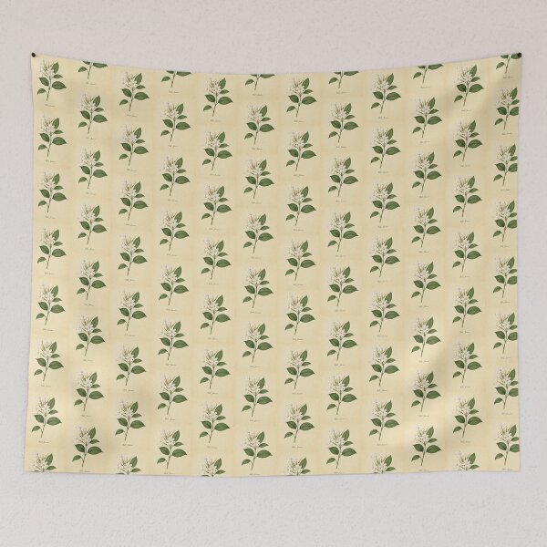 Item preview, Vintage Jasmine Botanical Flower Art Print designed and sold by NuvoraNest.