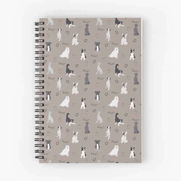 Item preview, Minimalist Flat Design All Dog Breeds Taupe Pattern designed and sold by svitlaarty.