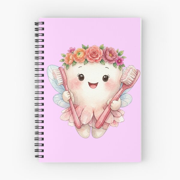 Item preview, Cute Tooth Fairy Holding a Toothbrush | Watercolor Fairy Tooth designed and sold by Mommy-Smile.