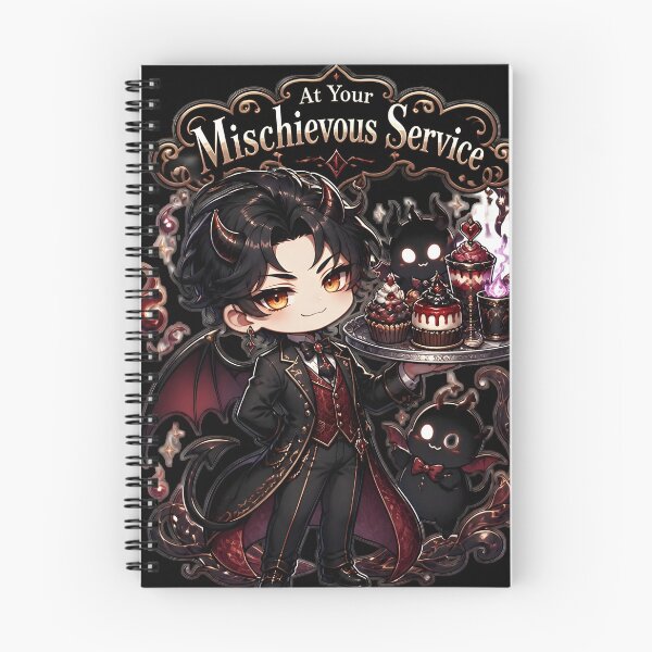Item preview, At Your Mischievous Service Chibi Demon Butler Sticker designed and sold by sigmaartstudio.