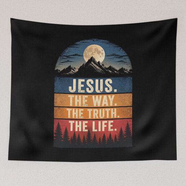 Item preview, Jesus The Way Truth Life Christian Worship designed and sold by OlakunleOloroz.