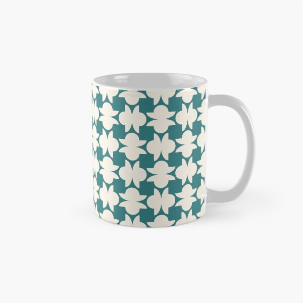 Item preview, Teal and Cream Mid Century Modern Geometric Pattern designed and sold by Anna Studio Co.