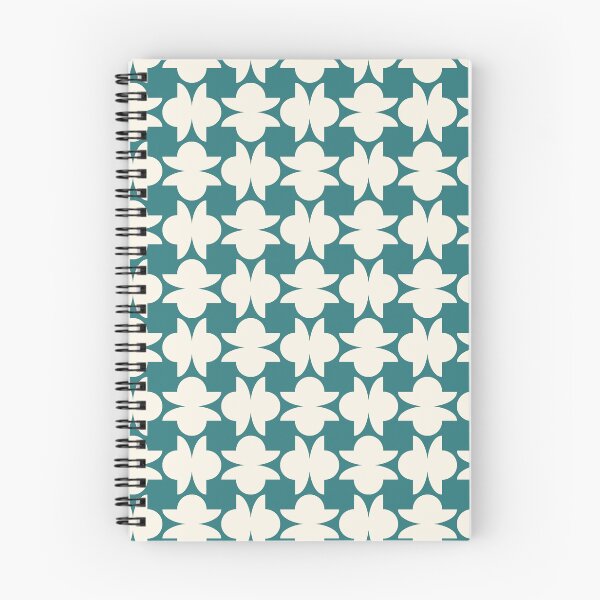 Item preview, Teal and Cream Mid Century Modern Geometric Pattern designed and sold by Anna Studio Co.