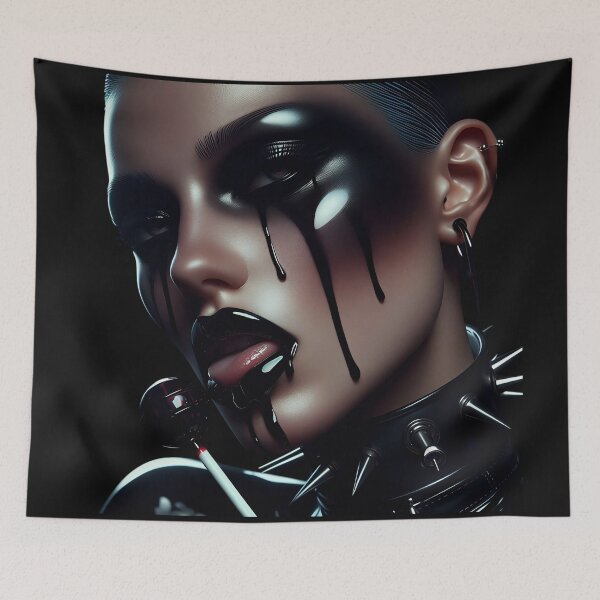 Item preview, Dark Ink Tears Gothic Portrait designed and sold by Voodoo Store Paranormal Collections.
