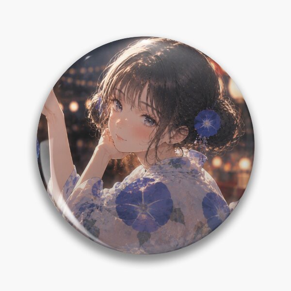 Item preview, Blue Yukata Lady designed and sold by Japanese Vibes.