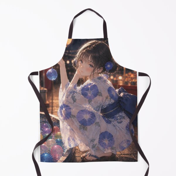 Item preview, Blue Yukata Lady designed and sold by Japanese Vibes.