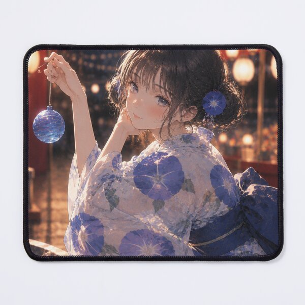 Item preview, Blue Yukata Lady designed and sold by Japanese Vibes.