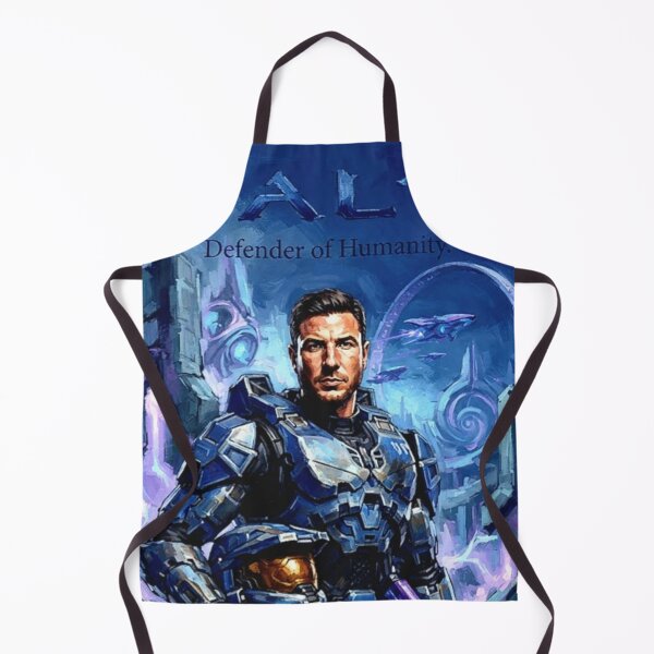 Item preview, Halo Retro Sci-Fi Master Chief John-117 Mjolnir Power Armor Tribute Art TV Show Poster designed and sold by Art's Diner.