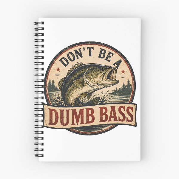 Item preview, Don't Be a Dumb Bass - Vintage Largemouth Bass Fishing Logo Retro Angler Humor Fisherman Gift designed and sold by Dax Studio.