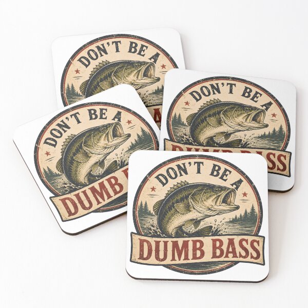 Item preview, Don't Be a Dumb Bass - Vintage Largemouth Bass Fishing Logo Retro Angler Humor Fisherman Gift designed and sold by Dax Studio.