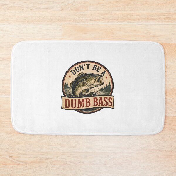 Item preview, Don't Be a Dumb Bass - Vintage Largemouth Bass Fishing Logo Retro Angler Humor Fisherman Gift designed and sold by Dax Studio.