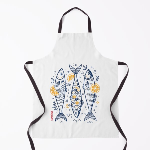 Item preview, Sardines — Retro Mediterranean Fish Illustrated Foodie designed and sold by ChasingRabbit05.