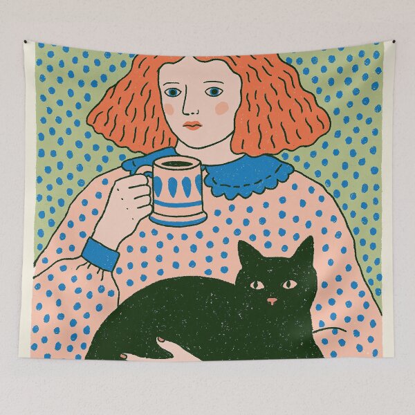 Item preview, Cozy Cat & Cuppa designed and sold by Venon28.