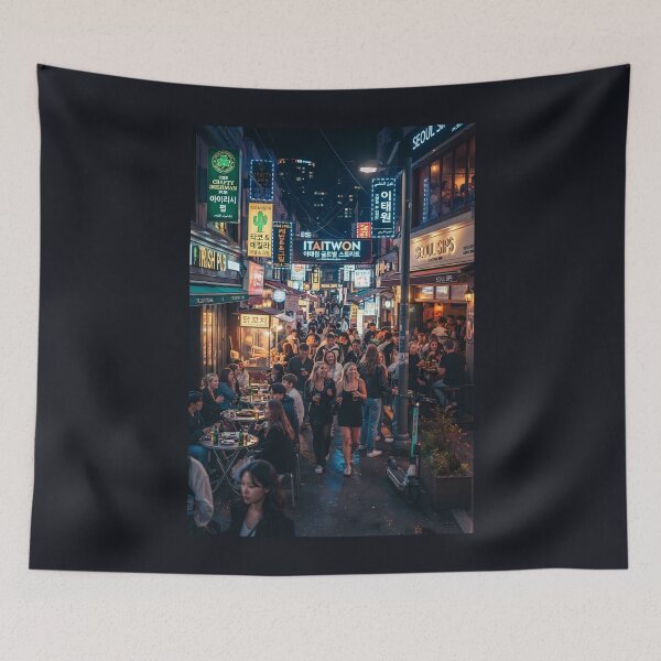 Item preview, Vibrant Nightlife in Itaewon, Seoul | Global City Vibe designed and sold by SOOstudio73.