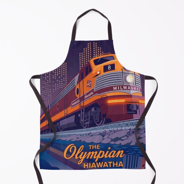 Item preview, Olympian Hiawatha Train Vintage Art Deco Poster designed and sold by Vintage Poster Gallery.