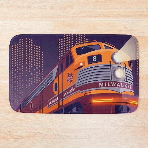 Item preview, Olympian Hiawatha Train Vintage Art Deco Poster designed and sold by Vintage Poster Gallery.