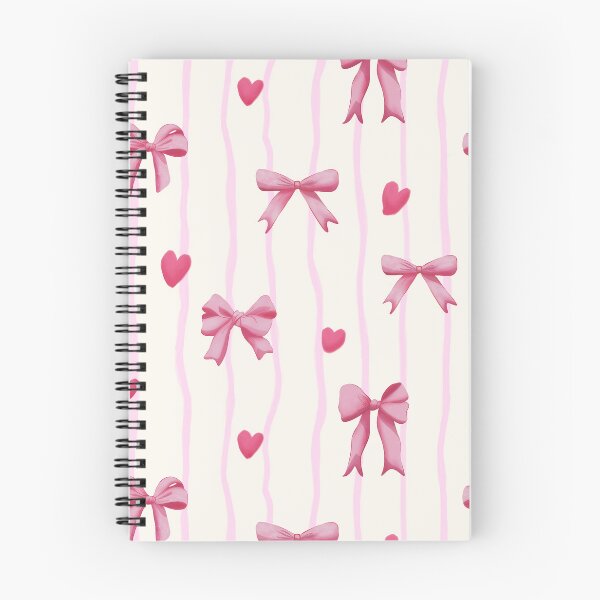 Item preview, Pink Coquette Ribbon Bow and Hearts Seamless Pattern designed and sold by StoriesInGrain.