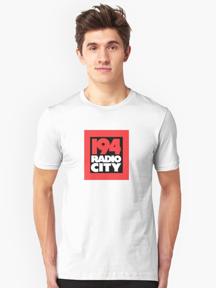 Alternate view of Radio City 194 Liverpool local independent radio logo Slim Fit T-Shirt