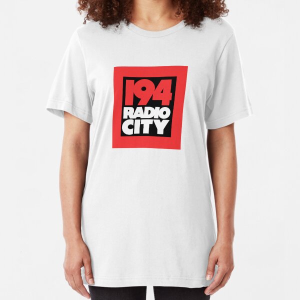 Radio City 194 Liverpool local independent radio logo Slim Fit T-Shirt