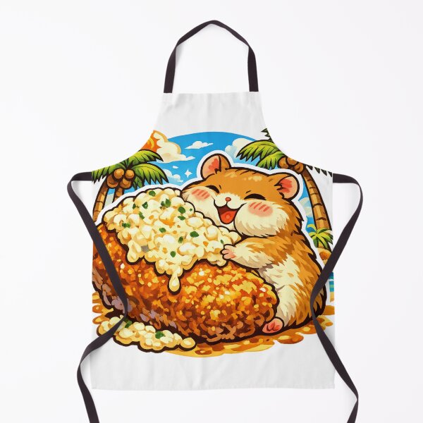 Item preview, Giant Chicken Nanban Hamster Sticker | Cute Japanese Food Kawaii Animal Design designed and sold by kawaii animal store (in Japan).