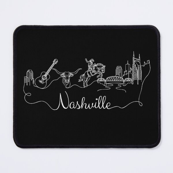 Item preview, Nashville Tennessee Souvenir Men Skyline Nashville designed and sold by DSWShirts.