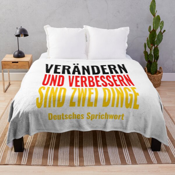 Item preview, Verändern und Verbessern - German Proverb Quote Design designed and sold by JR78.
